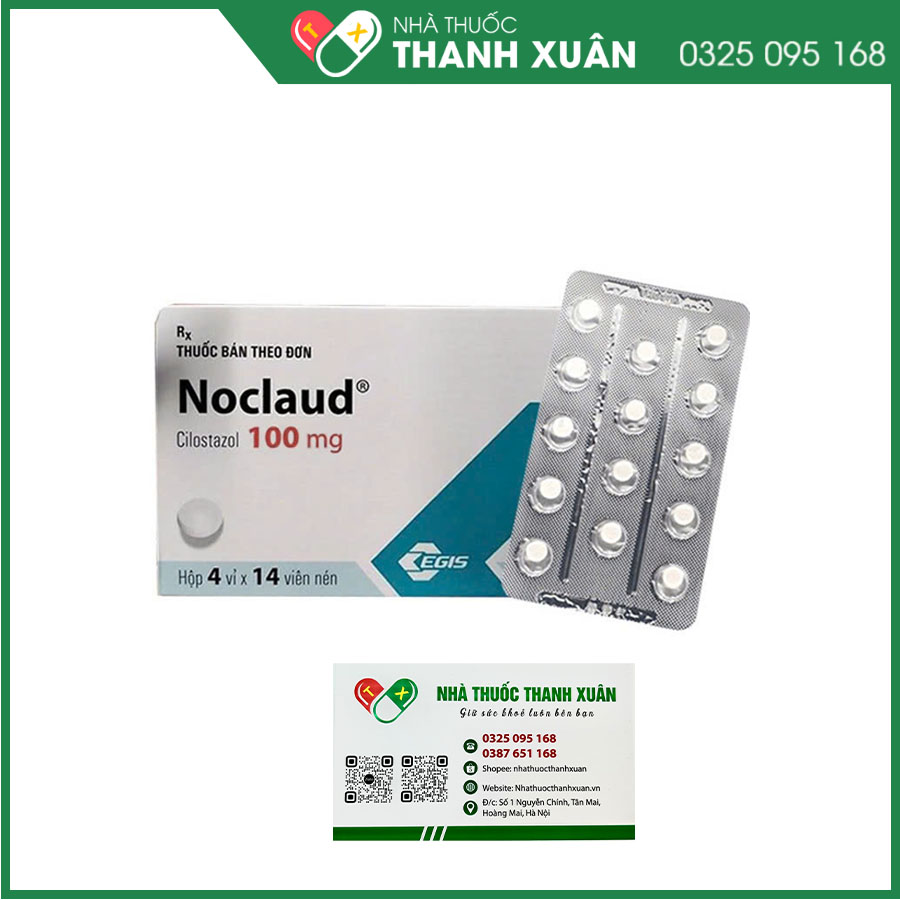 Noclaud 100mg giúp giãn mạch, cải thiện lưu thông máu và giảm đau cách hồi ở bệnh động mạch ngoại vi